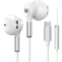 USB C Headset für Samsung Galaxy S23 S24 S22 Ultra S21 FE S20 A53 A54 A55 USB Typ-C Headset mit In-Ear Mikrofon mit Typ-C Kabel für iPhone 15 Pro MAX iPad Pro Air 5/Mini 6, Pixel 8