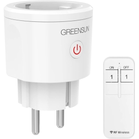 GreenSun 30 метров мини Smart Plug управления с беспроводной внутренней ПК пульт дистанционного управления белый