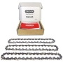 Oregon 3-Pack 3/8" LP Saw Chains for 18" Bars - 62 Links, 1.3mm - Low Recoil Chain Compatible with Husqvarna, McCulloch, Mac Allister and Many More