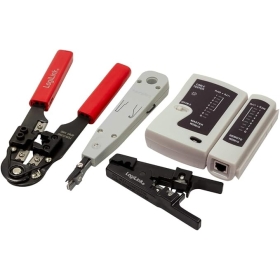 LogiLink WZ0012 5in1 network tool set for RJ11, RJ12, RJ45 incl. bag