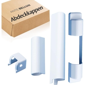 Set of hinge covers for plastic windows and balcony doors