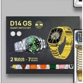 Get The Latest Trend D14 Smart Watch Comes With 2 Watches and 7 straps