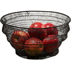Faltbare Obstschale Philippi - Flex, 27,9 x 27,9 x 2,5 cm, schwarz.