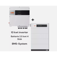 Solar module inverter 10 kW + 4 batteries 2.5 kW +BMS