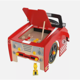 Playtive Car Mechanic Toy Real Wood Many Moving Parts from 3 Years