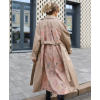 Тренч с авторским принтом