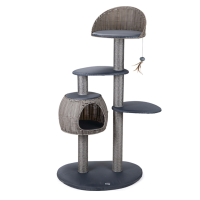 Karlie Misty Outdoor Kratzbaum Katzenkratzbaum Spielbaum grau 77 x 57 x 160 cm