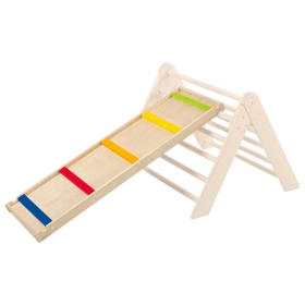 Climbing ladder and slide, 2 in 1