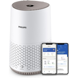 Очищувач повітря Philips серії 600, HEPA, 44 м², керування застосунком, білий (AC0650/10)