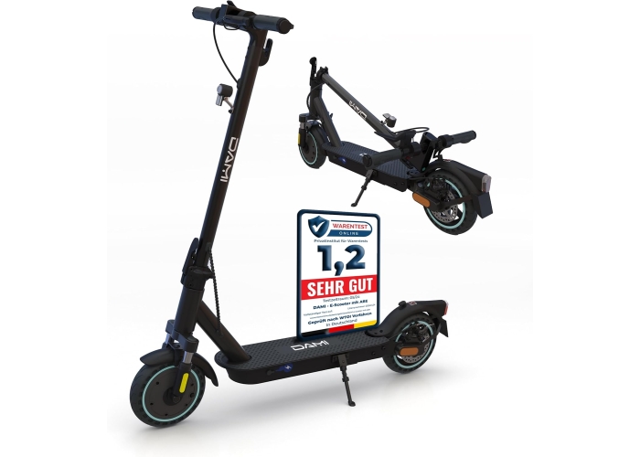 DAMI electric scooter, 400 W motor, foldable, IP54 protection, double braking system DAMI electric scooter, 400 W motor, foldable, IP54 protection, double braking system
