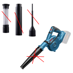 Soplador inalámbrico Bosch Professional 18V GBL 18V-120, hasta 270 km/h, sin batería ni cargador