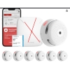 Detector de humo inteligente X-Sense XS01-M con estación base SBS50, Wi-Fi y certificación EN 14604