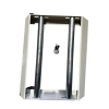 Cable drum trolley with wheels and locking brake