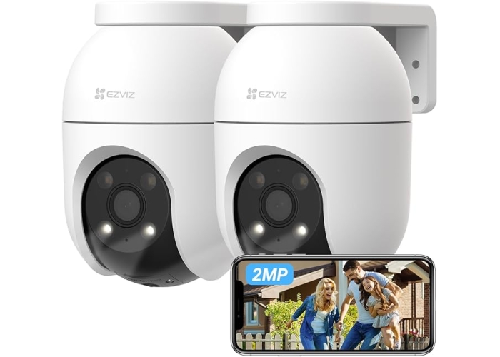 EZVIZ 2MP WLAN Outdoor Kamera, 360° Überwachung, Audio & Personenerkennung (2er Set) EZVIZ 2MP WLAN Outdoor Kamera, 360° Überwachung, Audio & Personenerkennung (2er Set)