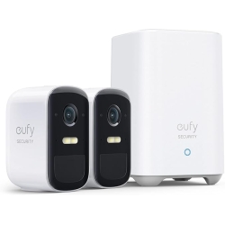 eufy Security eufyCam 2C Pro Außenkamera 2er-Set, 2K, WLAN, 180 Tage Akku