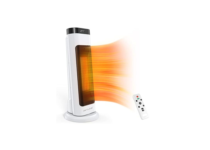 SKYLEO Fan Heater 2000 W, ceramic, thermostat, 3 modes, 70° oscillation, remote control, white SKYLEO Fan Heater 2000 W, ceramic, thermostat, 3 modes, 70° oscillation, remote control, white