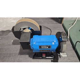 Molinillo seco y húmedo Güde GNS 150/200 de 250 W con carcasa metálica azul