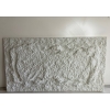 3D wall panels, stone look, 45x25 cm, 2 cm thick - White, interior/exterior cladding