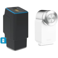 EKEY UNO 200204 Batteriebetriebenes Fingerprintschloss, inkl. Nuki Smart Lock 3.0 Weiß