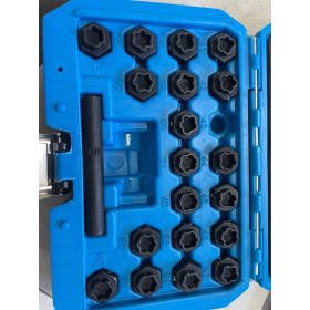 Juego de antirrobos para ruedas Brilliant Tools, 22 piezas - BMW
