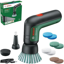 BOSCH VERDE – electric cleaning brush for Bosch Home (including integrated 3.6 V battery, 1 micro USB cable and 4 cleaning attachments)