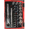 KS Tools TORSIONpower 1/4" socket wrench set – 33-piece, robust and precise