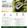 Robot cortacésped inalámbrico para jardines de hasta 800 m², automático y eficiente: LANDXCAPE LX838i