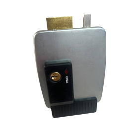 CISA electric surface-mounted lock 12V galvanized black left version