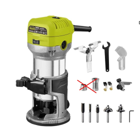 Fresadora DEWINNER de 710 W con 3 pinzas, fresadora profesional para madera con accesorios.