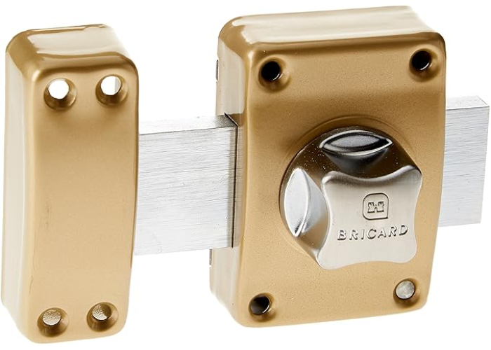 Bricard bar clasp with rotary knob, gold-colored Bricard bar clasp with rotary knob, gold-colored