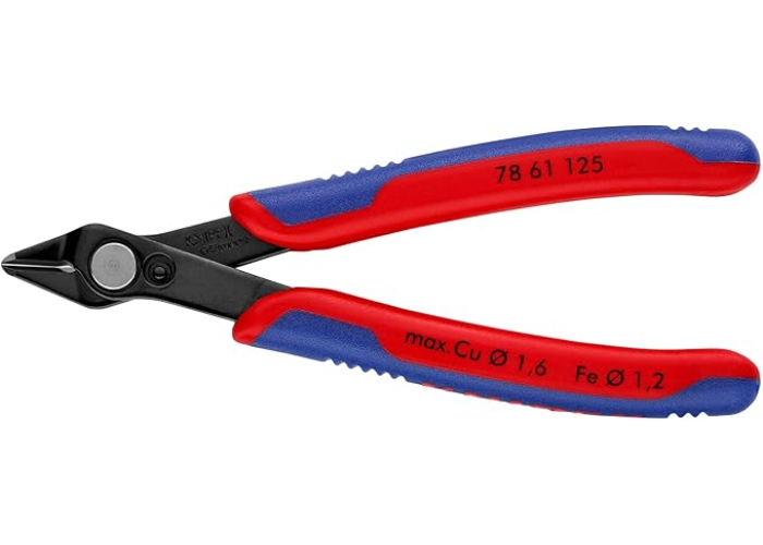 Alicates de corte lateral de precisión KNIPEX Electronic Super Knips 78 61 125, bruñidos. Alicates de corte lateral de precisión KNIPEX Electronic Super Knips 78 61 125, bruñidos.