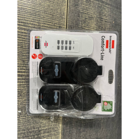 Brennenstuhl wireless socket set with remote control and 2 sockets