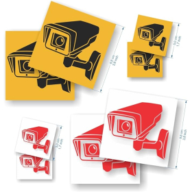 Home security > Video surveillance systems > Warning stickers for video surveillance