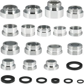 Adapters and transition pieces for taps