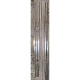 MARWELL Flexi Duschkabine Ecke 77–90 × 77–90 × 190 cm mit Schiebetüren, Aluminiumprofile in Silber matt