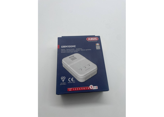 ABUS GWM100ME gas detector for natural gas (methane/town gas) with 85 dB alarm, white ABUS GWM100ME gas detector for natural gas (methane/town gas) with 85 dB alarm, white