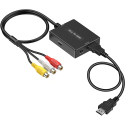RCA-auf-HDMI-Konverter Uzifhdhi mit HDMI-Kabel, AV-zu-HDMI-Adapter