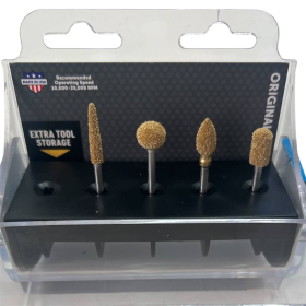 Juego de fresas rotativas Kutzall, 4 piezas, de carburo, para tallado de madera.