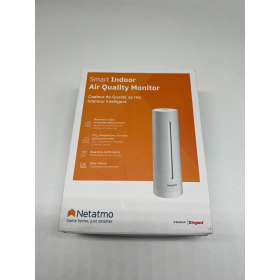 Monitor inteligente de calidad del aire Netatmo con sensor de CO₂, temperatura y humedad.