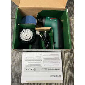 BOSCH VERDE – cepillo de limpieza eléctrico para Bosch Home (incluye batería integrada de 3,6 V, 1 cable micro-USB y 4 accesorios de limpieza)