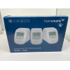 Set de calefacción Homematic IP 161216A1, 3 termostatos digitales, control por app, Alexa/Google, eficiencia energética