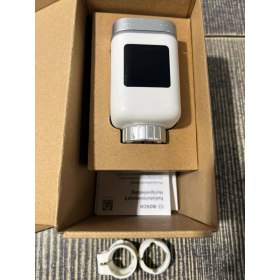 Termostato para radiador Bosch Smart Home II con función de aplicación, compatible con Amazon Alexa, Apple HomeKit y Google Home.