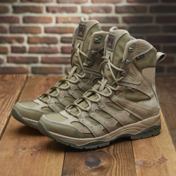 Botas tácticas de combate para media temporada PAV 707 color coyote