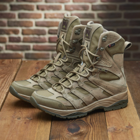 Botas tácticas de combate para media temporada PAV 707 color coyote