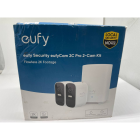eufy Security eufyCam 2C Pro Außenkamera 2er-Set, 2K, WLAN, 180 Tage Akku 