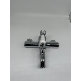 Jacob Delafon Louise Mechanical Bathtub Faucet, Chrome Finish, with Flow Limiter