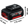 Bosch Professional 18V System GBA 18V 4.0Ah — литиевый аккумулятор (1 аккумулятор 4.0 Ah, технология Cool Pack)