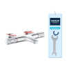 GROHE Precision Feel Thermostat for Bathtub with Scald Protection, Chrome