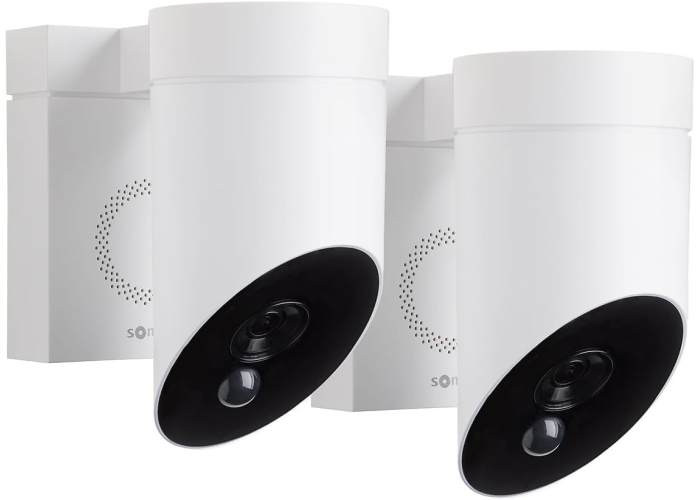 Outdoor-Überwachungskameras Somfy, 2er-Set, WiFi, Full HD, Sirene, Anthrazit Outdoor-Überwachungskameras Somfy, 2er-Set, WiFi, Full HD, Sirene, Anthrazit