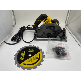 Sierra circular STANLEY FATMAX FME301 de 1650 W y 190 mm con hoja de carburo de 18 dientes.